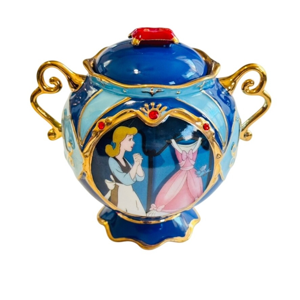Disney Cinderella 50th Anniversary Wind Up Music Box Work Song Ardleigh Elliott